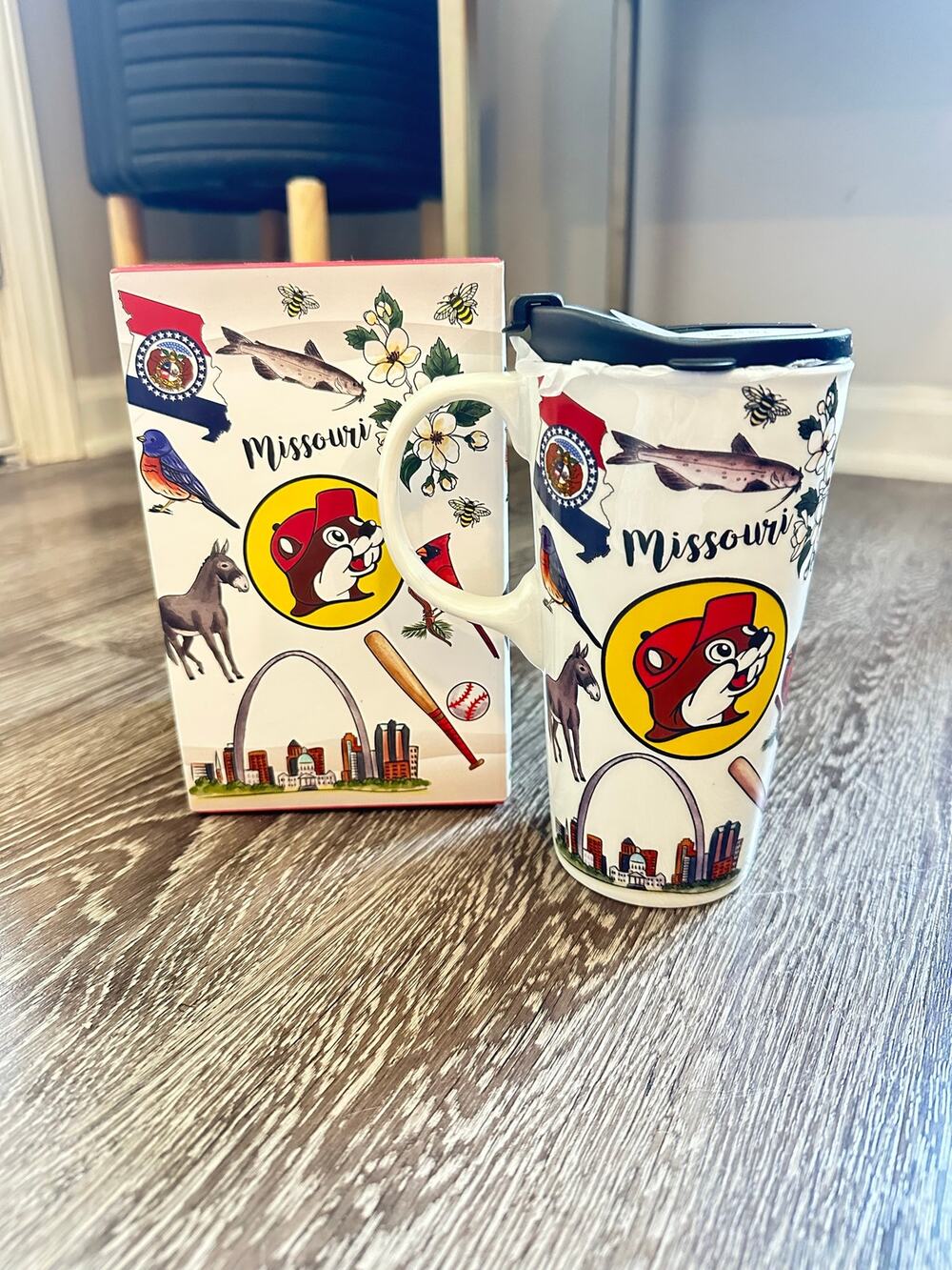 Buc-ee’s New Missouri Ceramic Travel Mug With Lid